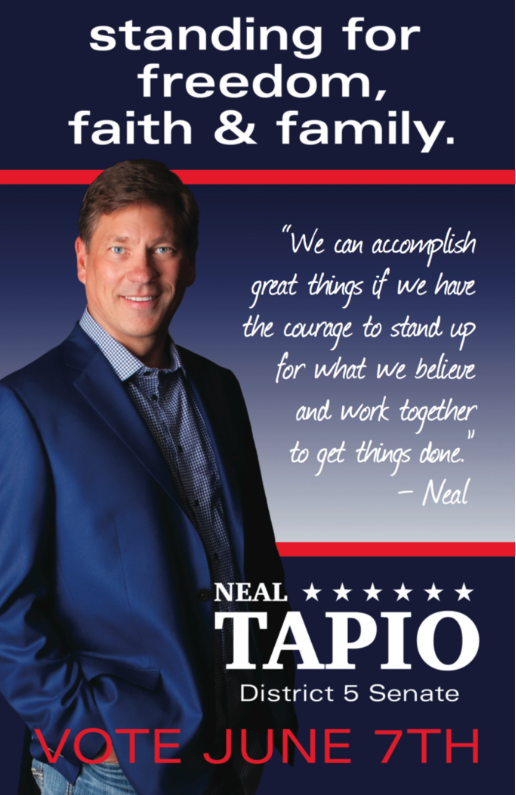 Neal Tapio faith family freedumb
